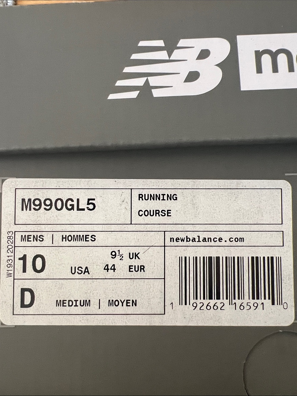 New Balance 990v5 Made in USA 'Grey' (M990GL5) - Men's Size 10 D - Picture 2 of 10